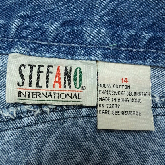 SOLD Vintage Stefano Leather Lace-up Boho Mom Jeans - Picture 8 of 8